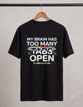 Unisex Work Wear Black T-Shirt - Back Printed