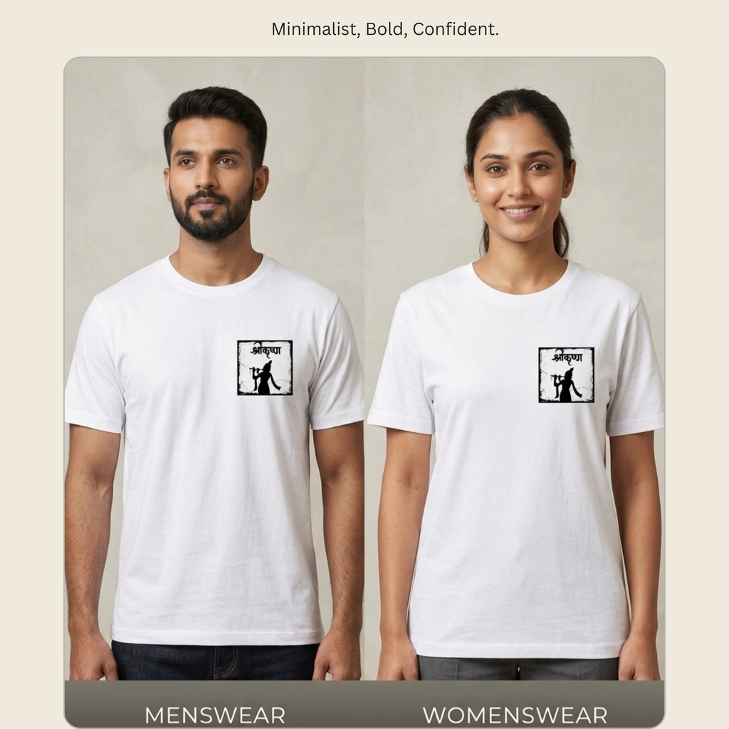 Chest Printed T-Shirt - Shri Krishn