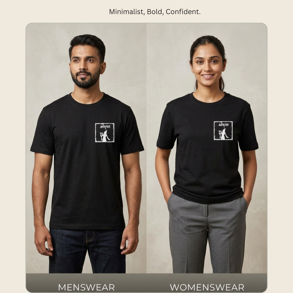 Chest Printed T-Shirt - Shri Krishn
